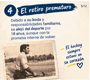 El retiro prematuro de Vito, 18 años alejado del hockey